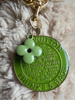 Designer Lime Green Trunks & Bags Charm Necklace Pendant